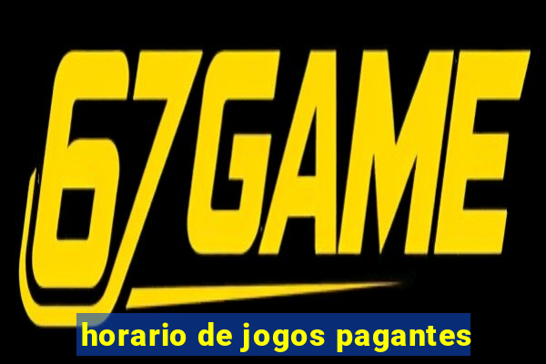 horario de jogos pagantes